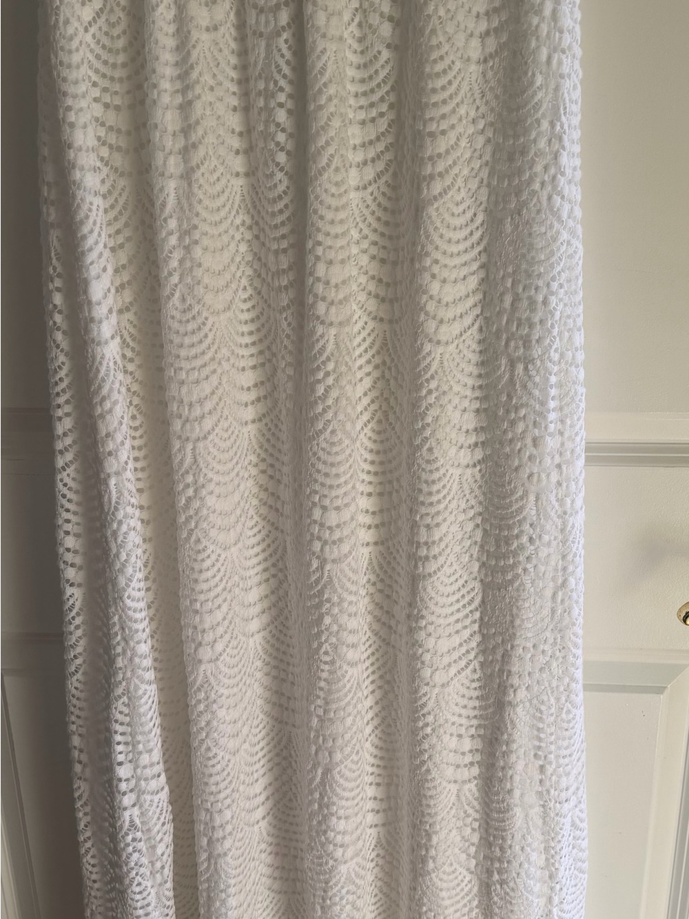 Lilly Pulizter Parigi Lace Maxi Dress white size Large NWT - Picture 6 of 11